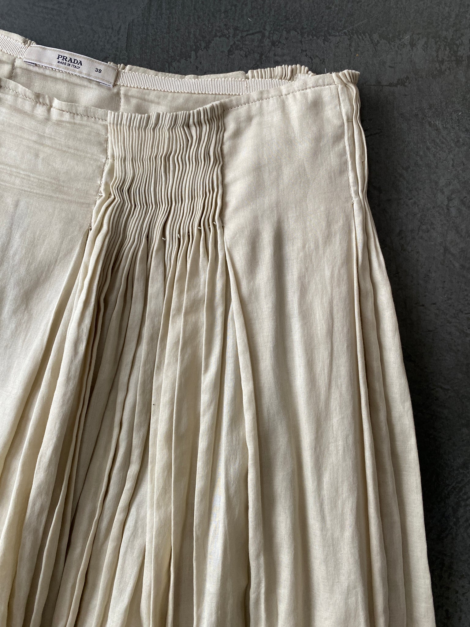 Multi Pleat Mid Length Skirt