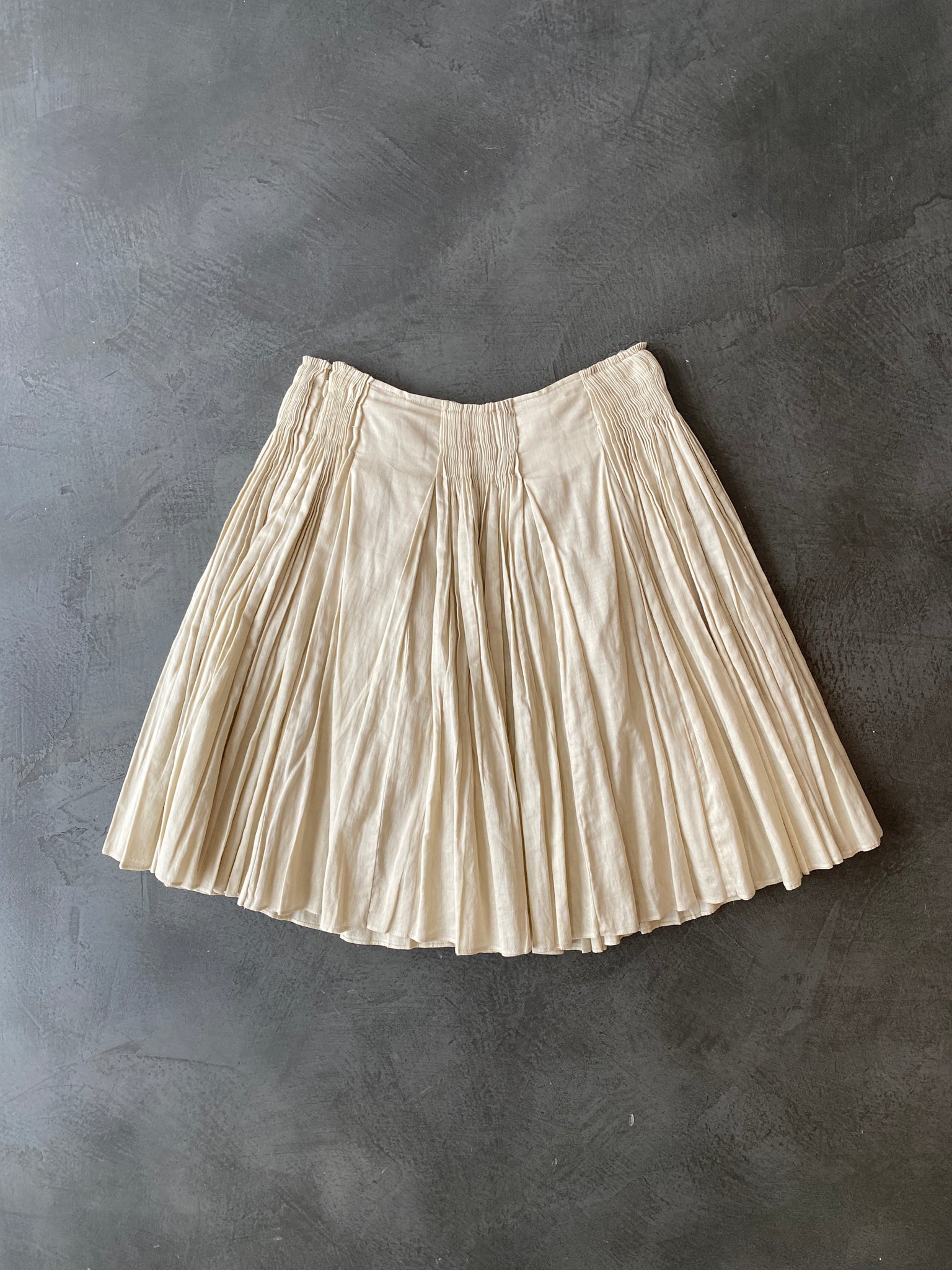 Multi Pleat Mid Length Skirt