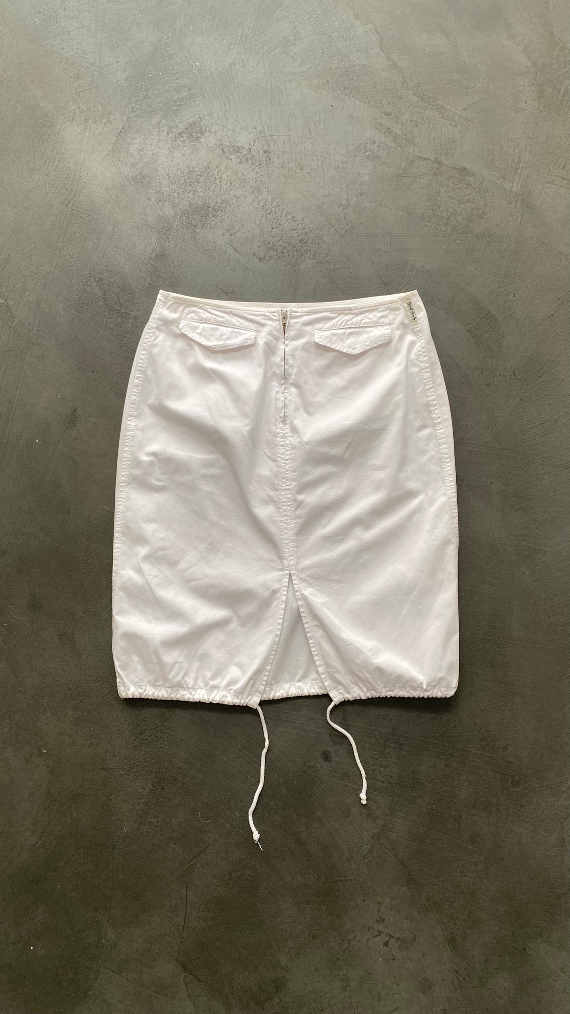 White Drawstring Skirt