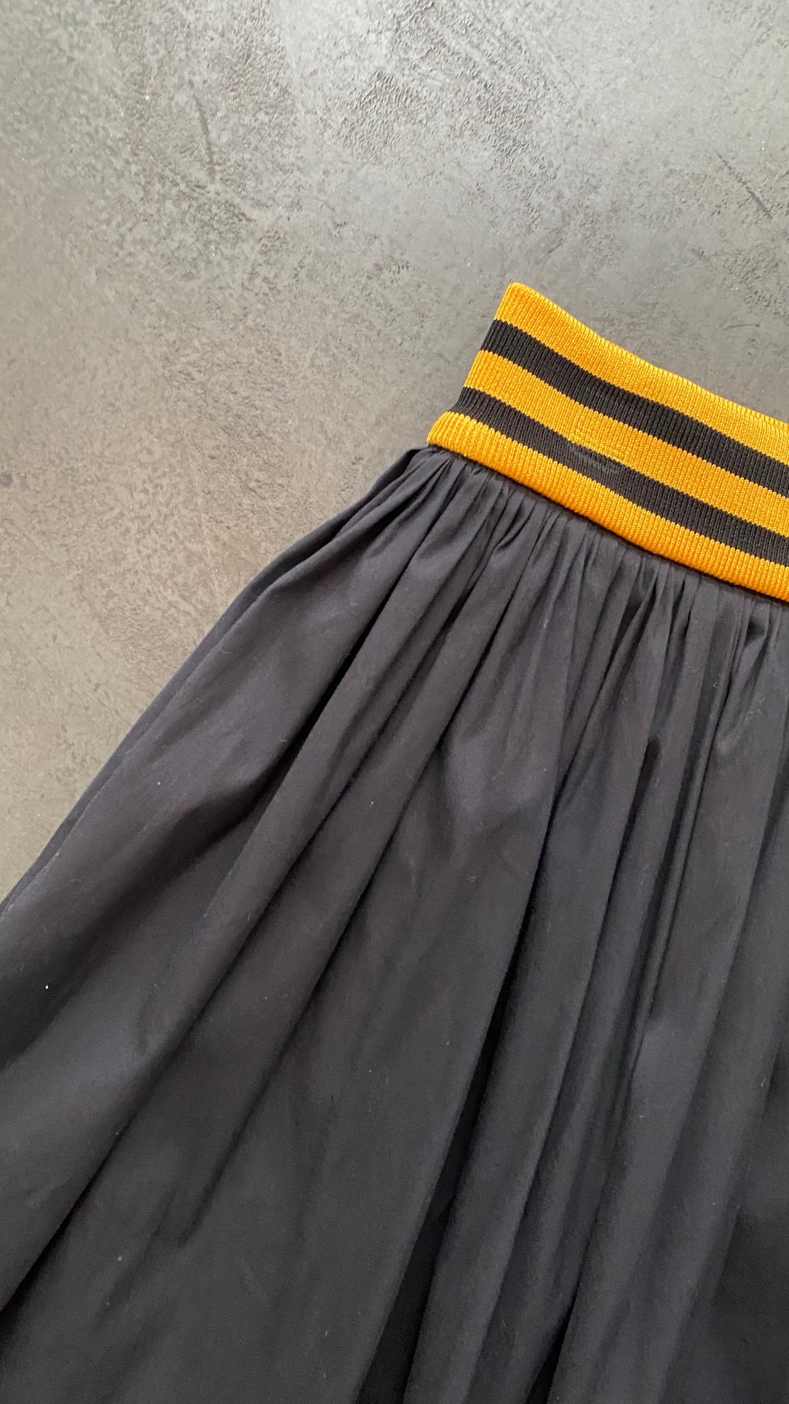 Black Midi Sports Skirt