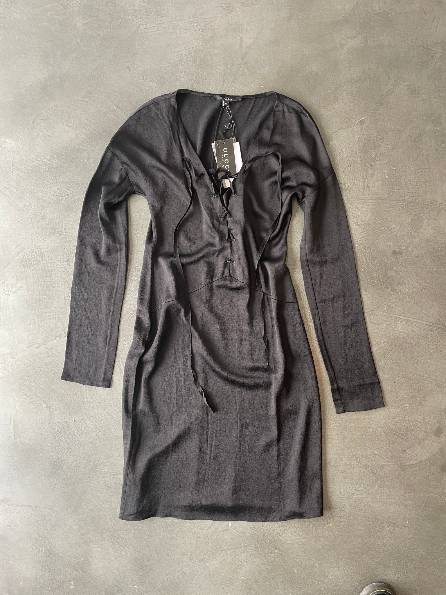 Lace-up Detail Dress