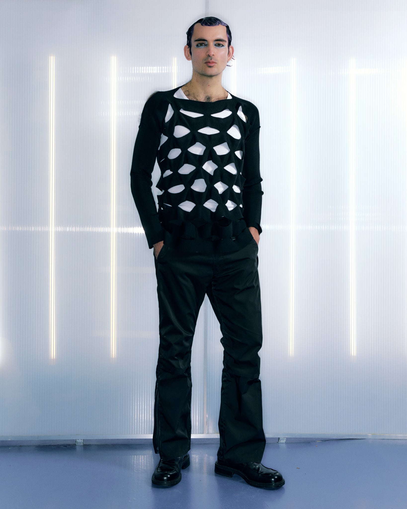 Cut-out Long Sleeve Jumper