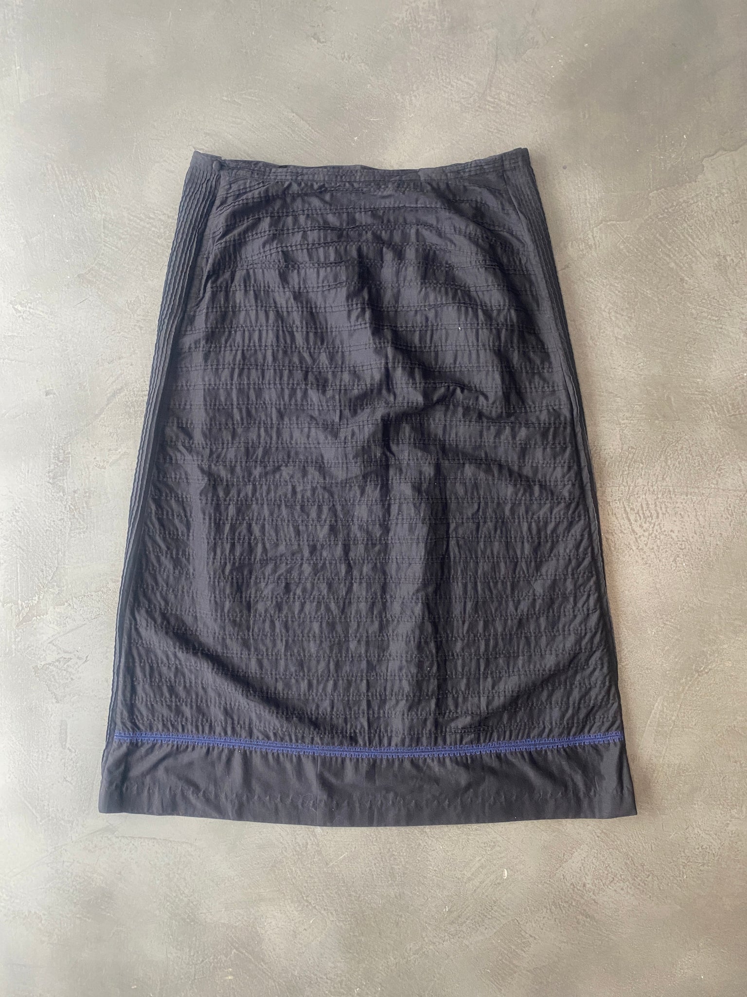 Wrap Around Pleat Detail Skirt