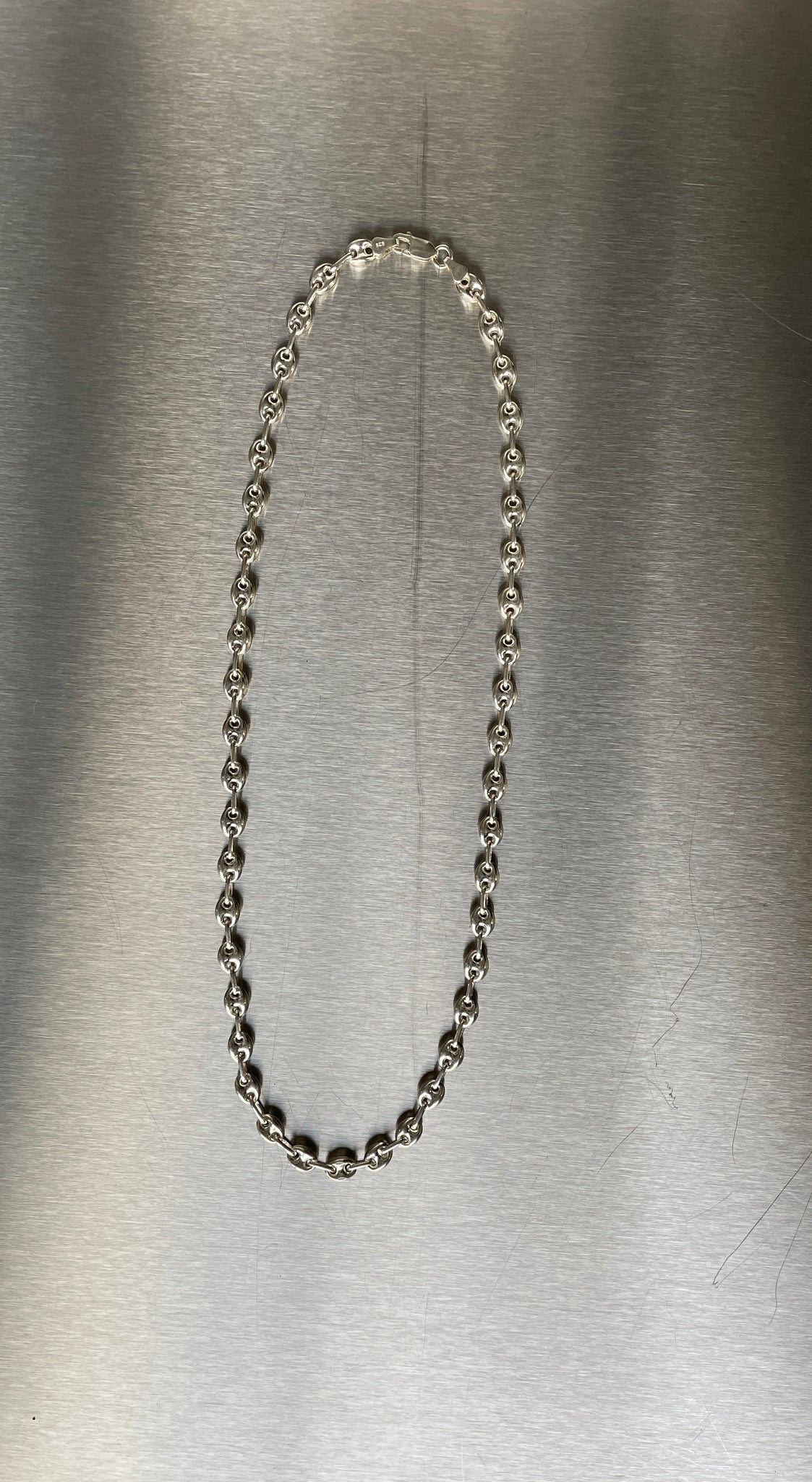 SILVER MARINER SMALL LINK NECKLACE