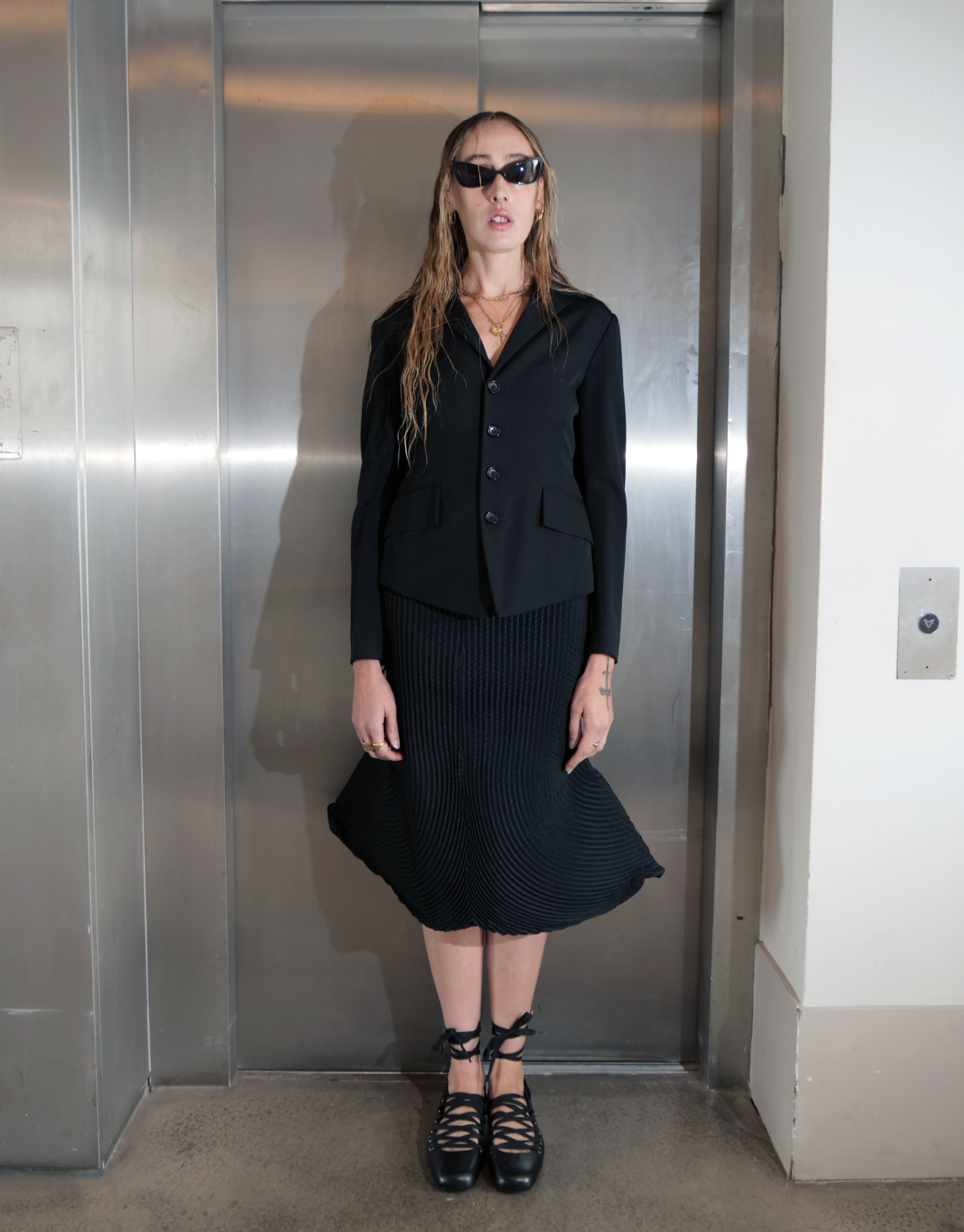 Pleated Sculptural Skirt Mermaid