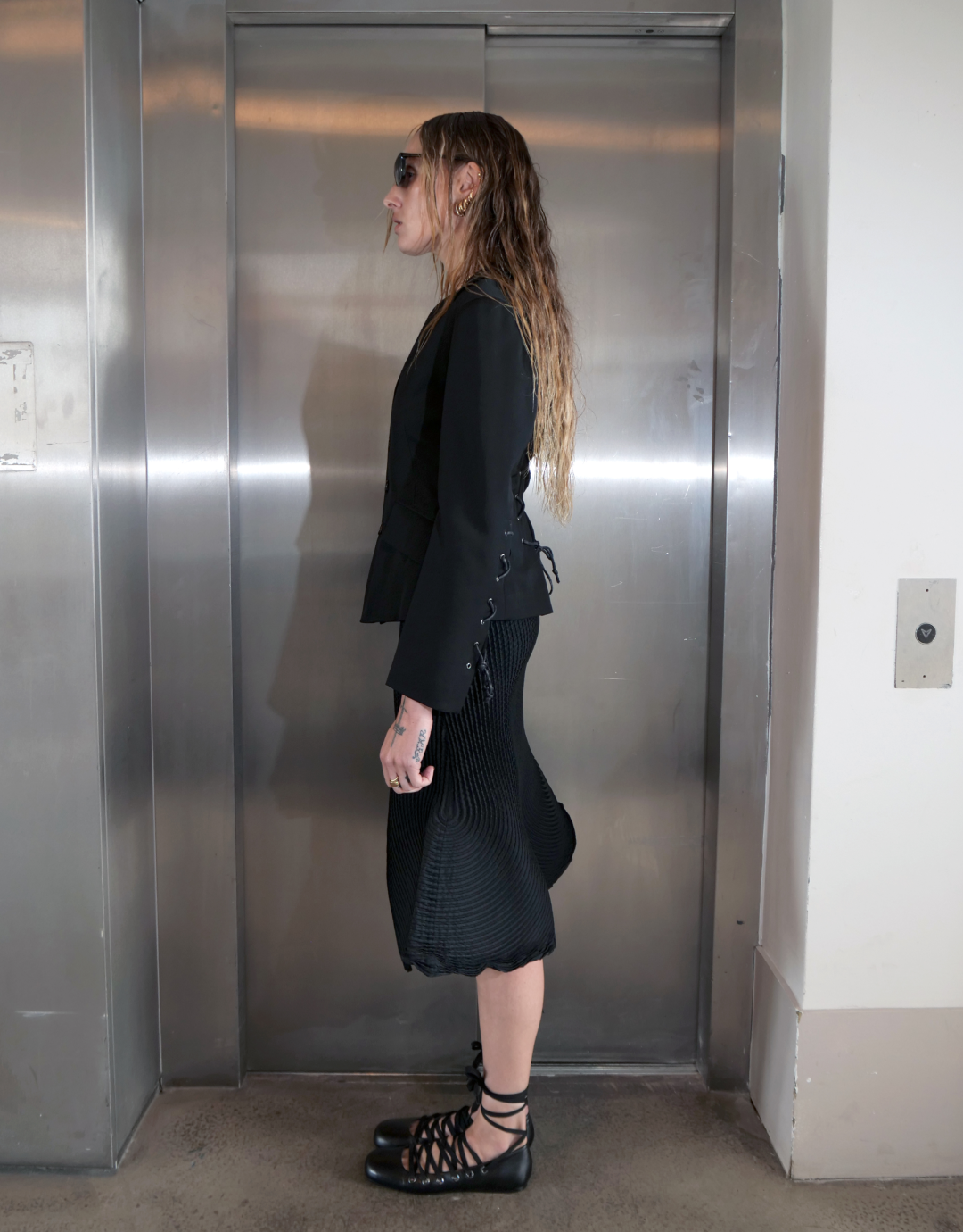 Pleated Sculptural Skirt Mermaid