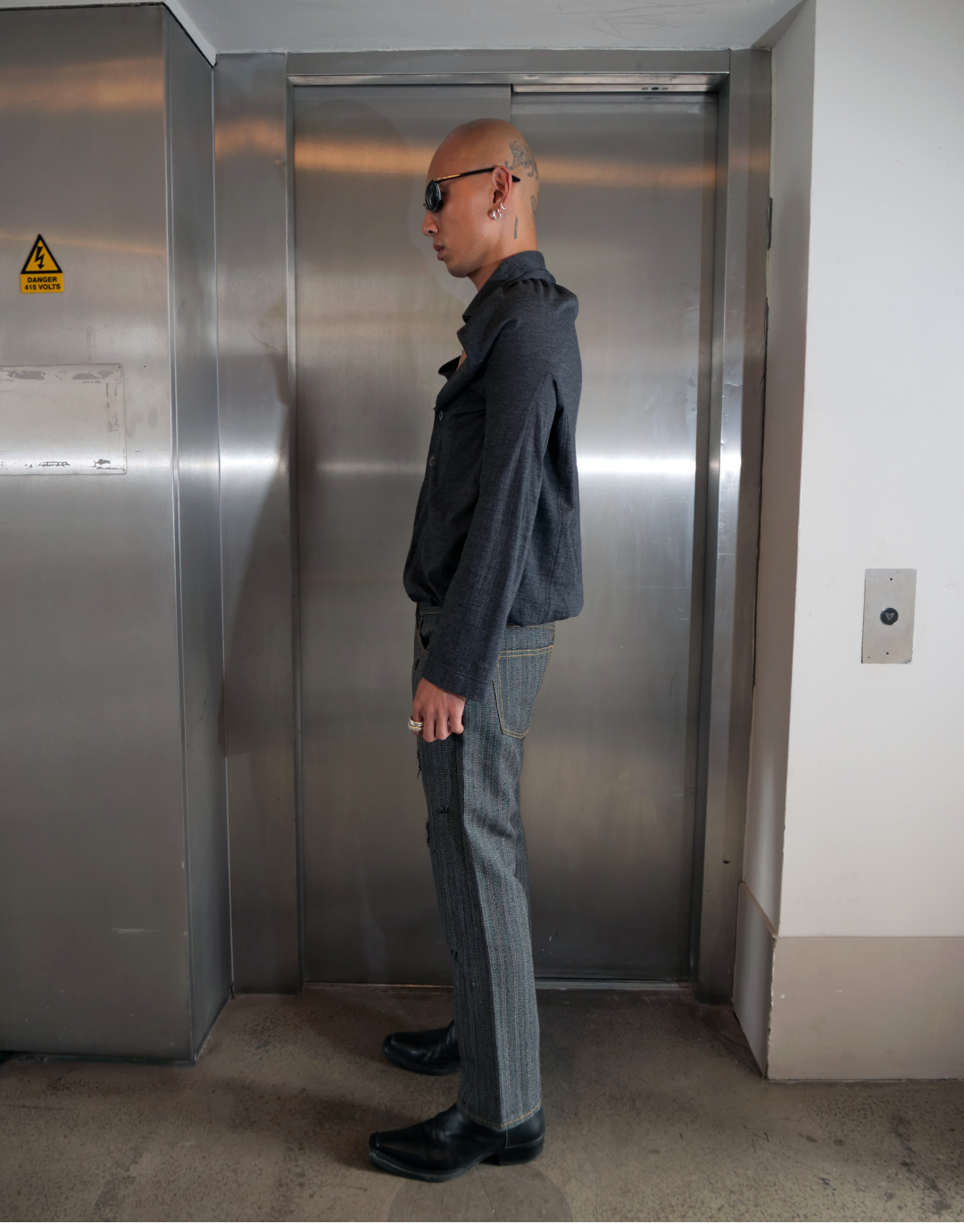 Charcoal Grey Knit Cardigan