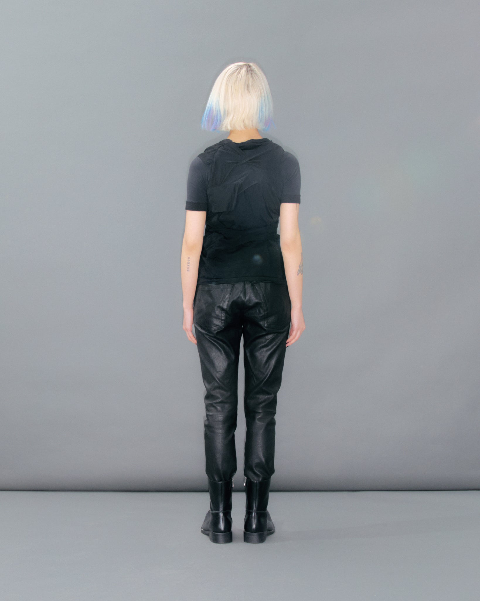 Applique Deconstructed Tights Top