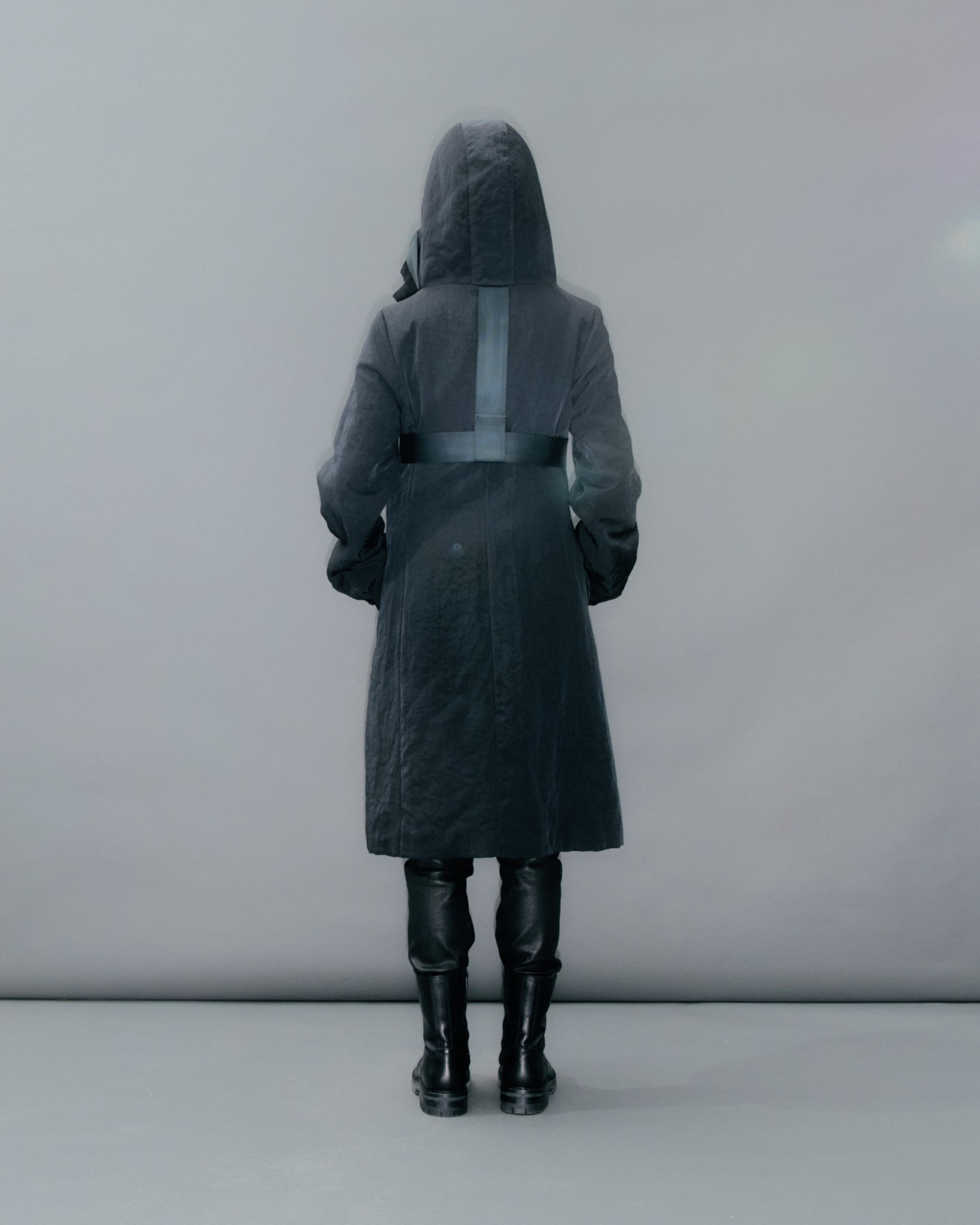 Seatbelt Strap Coat Black
