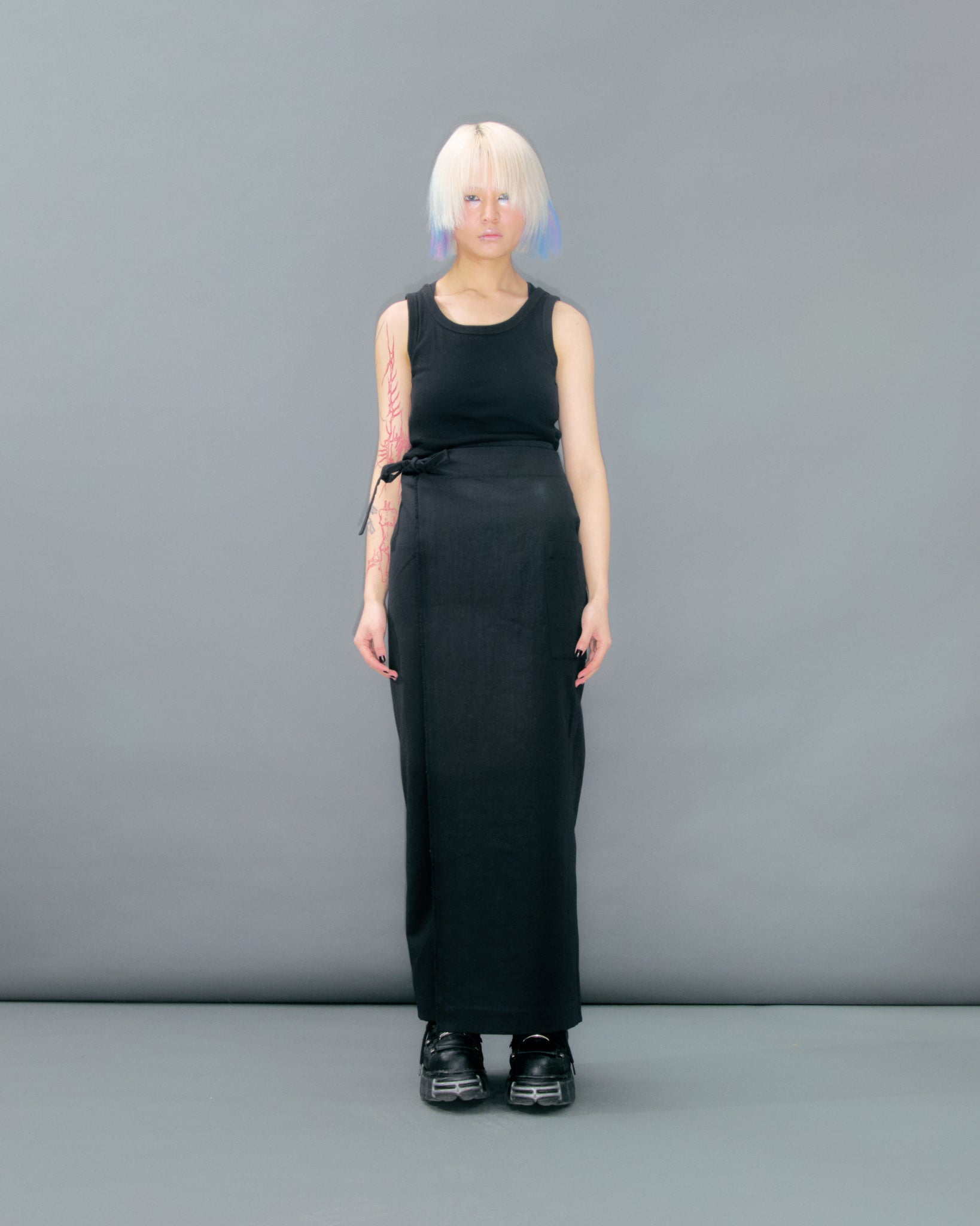Black Wrap Skirt
