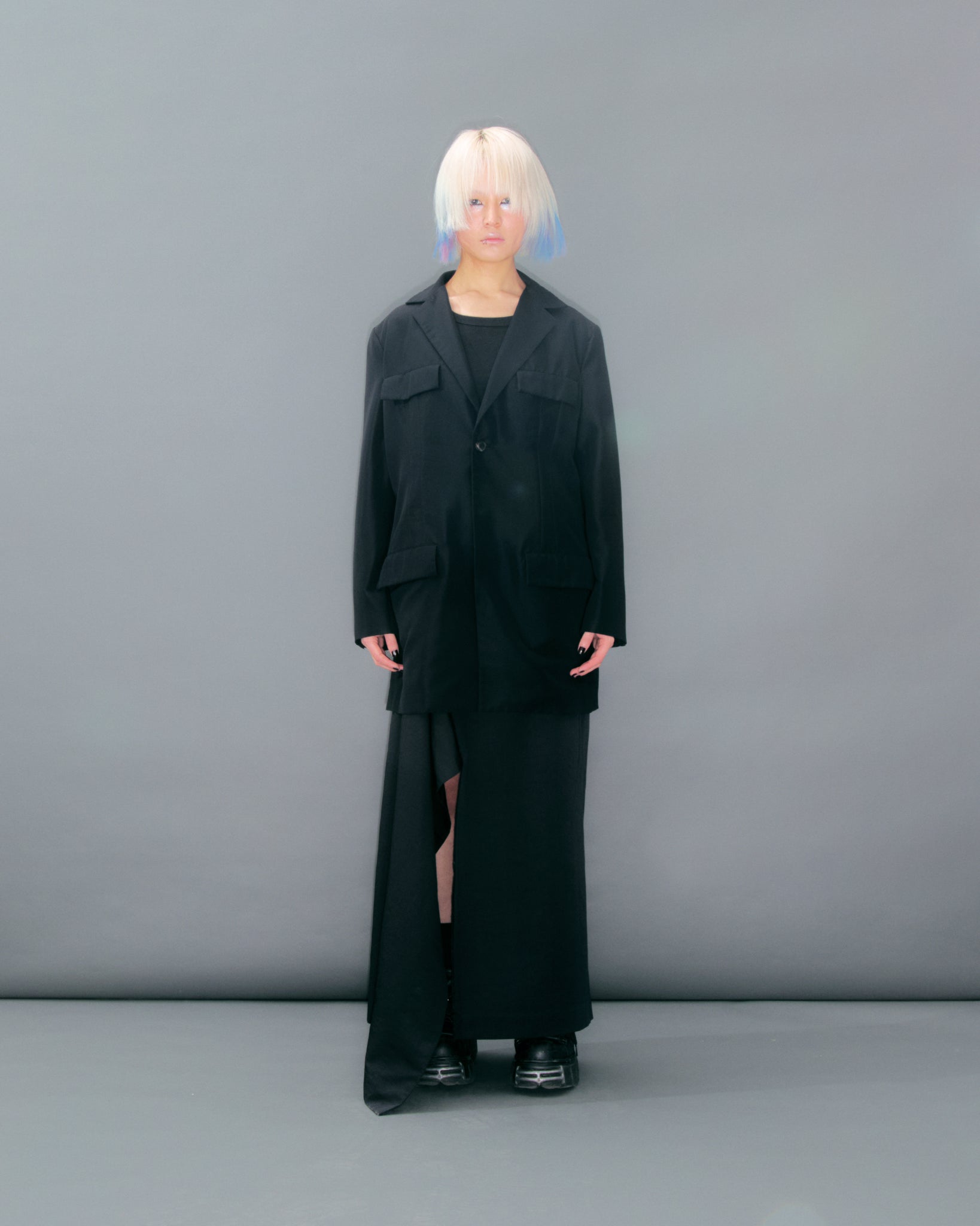 Black Wool Mix Blazer SS97