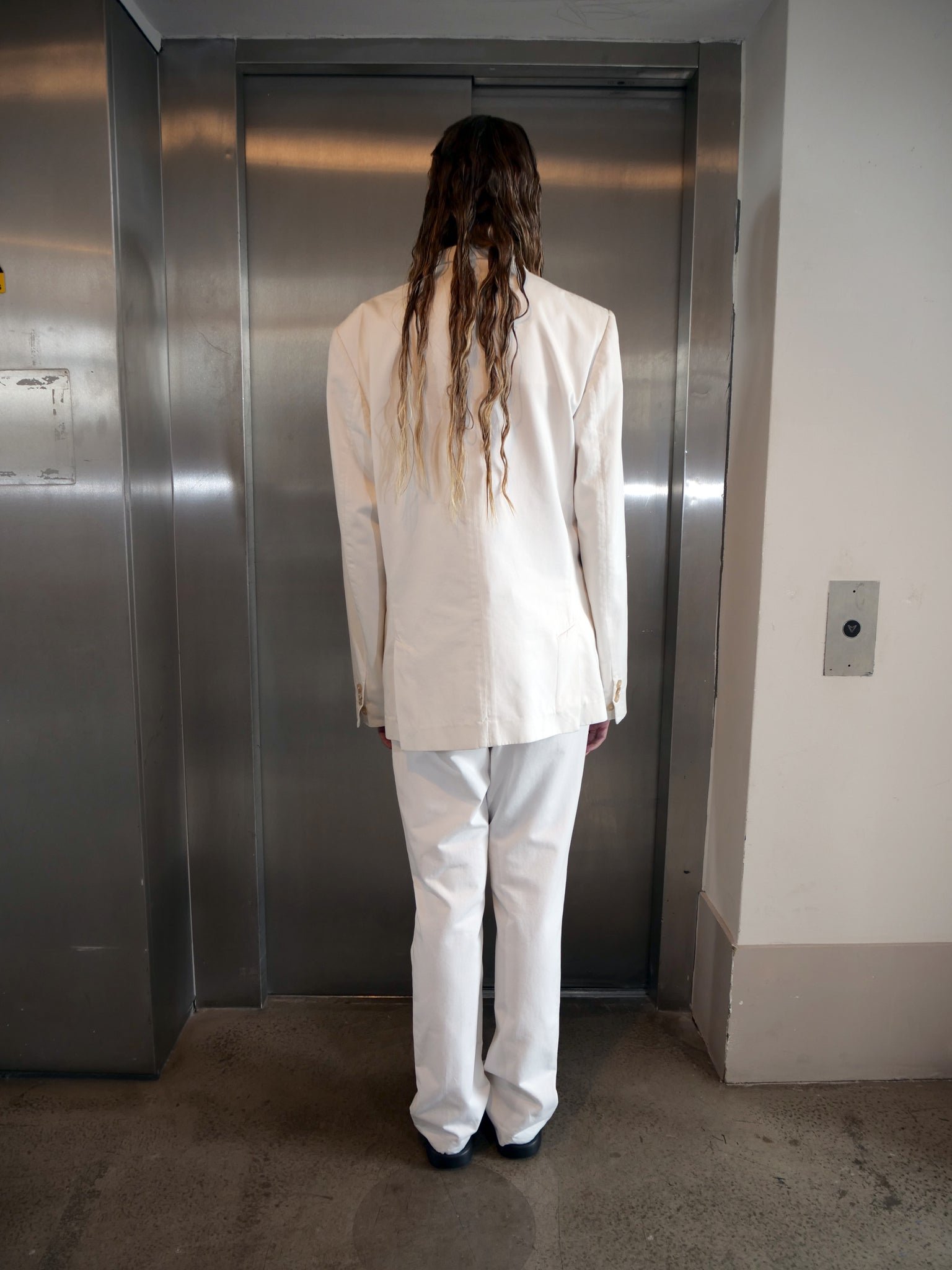 Margiela White Oversized Two Piece suit