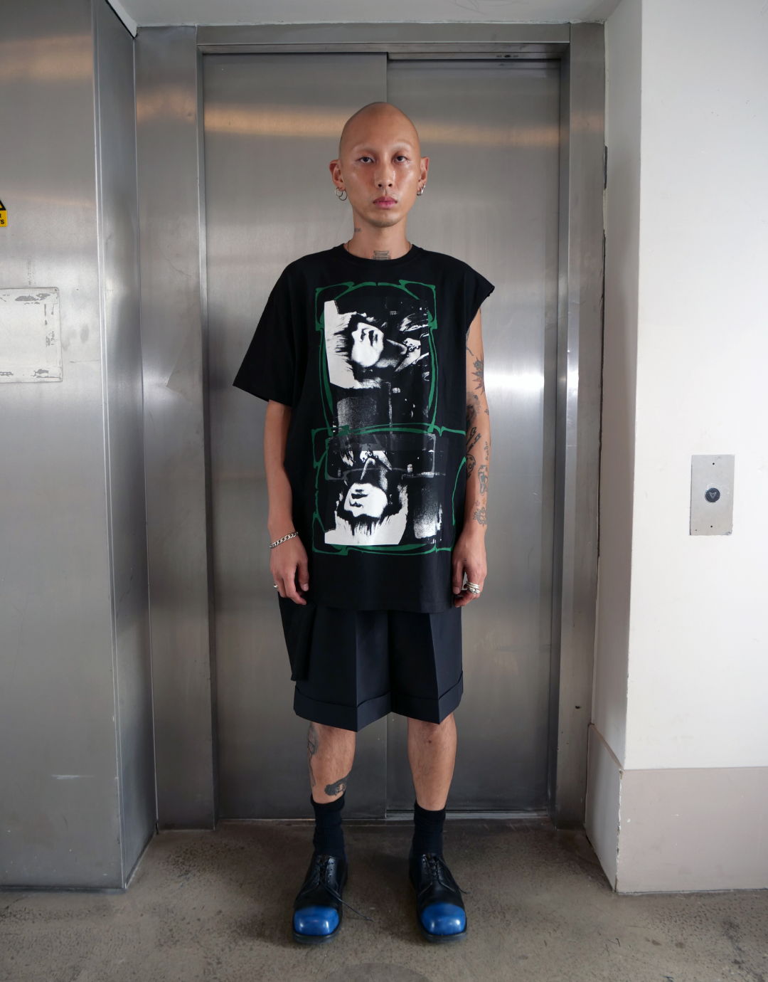 Graphic T-Shirt With Sideways Sleeve